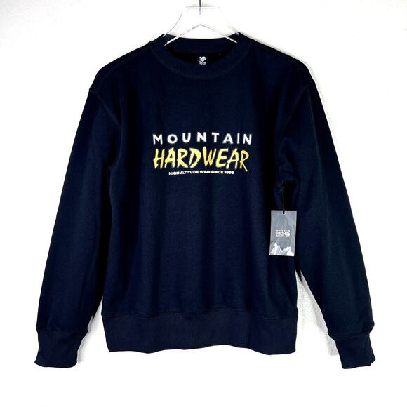 Mountain Hardwear 90s MHW Logo Pullover Crew Neck Sweatshirt Fleece MEDIUM NEW - Picture 1 of 6